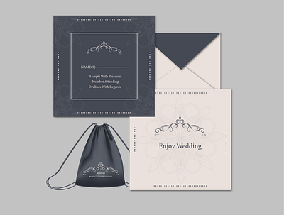 Wedding card design Save The Date branding design graphic design illustration logo motion graphics vector visiting card wedding