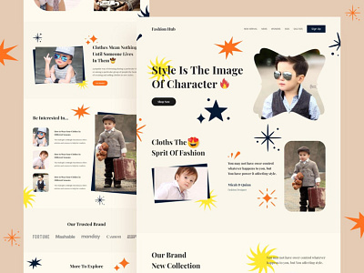 Children Fashion Hub Website Design