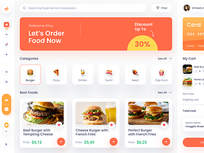 Food Order Management Dashboard