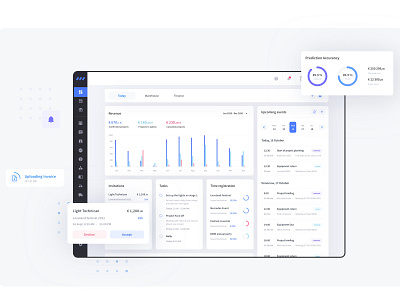 Dashboard cards ui charts dashboard ui project management schedule ui ux