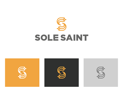 Sole Saint Logo identity logo logo mark monogram s logo saint shoe sole stars