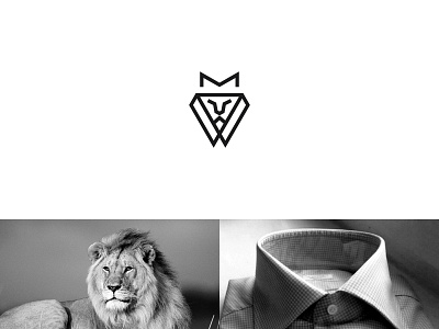 Lion + Shirt animal design face head identity lion logo mark shirt