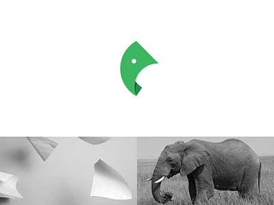 Elephant + Doc brand design doc document elephant file icon logo