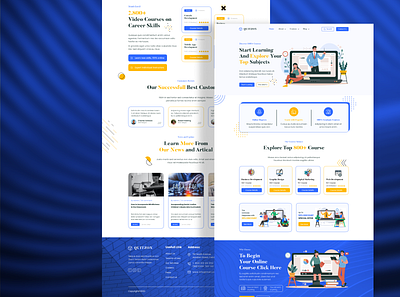 E-Learning Website UI Design e learning e learning landing page education landing page design ui ui ux ui ux design web design website website ui