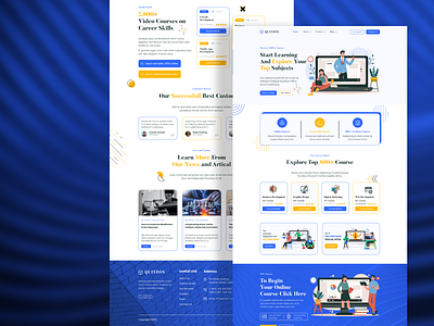 E-Learning Website UI Design