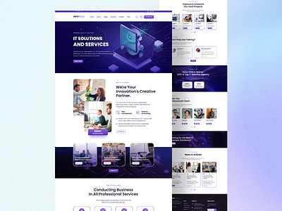 IT Solution and Services Website UI