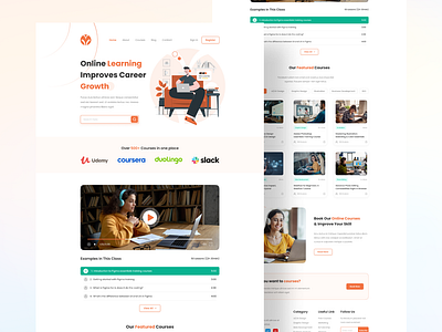 Online Learning Landing Page Design