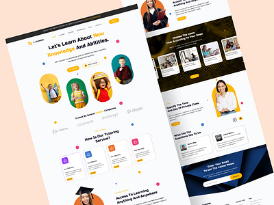 Education Kids Landing Page