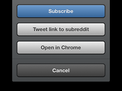 Subscribe ios options