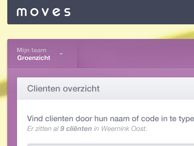 Moves purple webapp