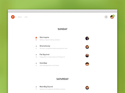 Producthunt clean orange redesign too clean unsolicited website white
