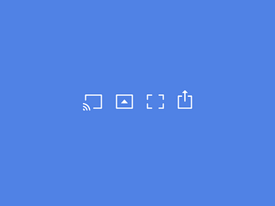 I usually don't make icons blue icons interface