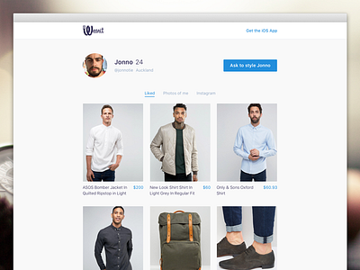 Ask to style fashion minimal af tabs website white