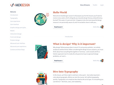 Lessons articles hackdesign illustrations lessons lots and lots of white orange white