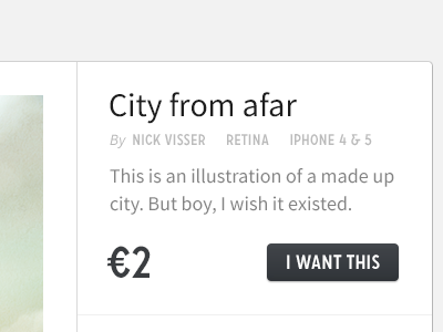 City from afar monies sideproject things for designers