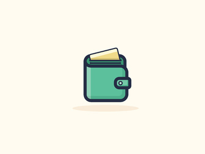 My Wallet icon illustration mascot vector wallet