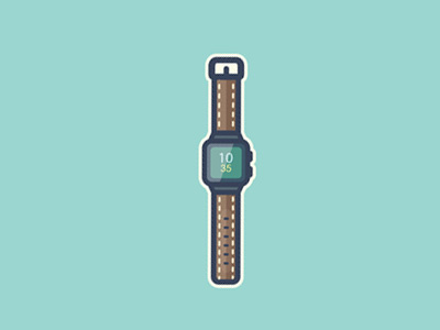 Smartwatch color design flat icon setyanto smartwatch watch