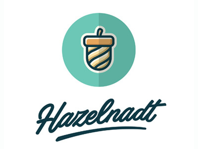 Hazelnadt design flat icon logo project setyanto style
