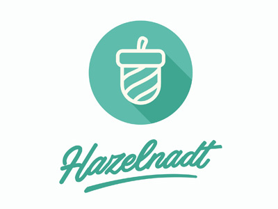 Hazelnadt design flat icon logo project setyanto style