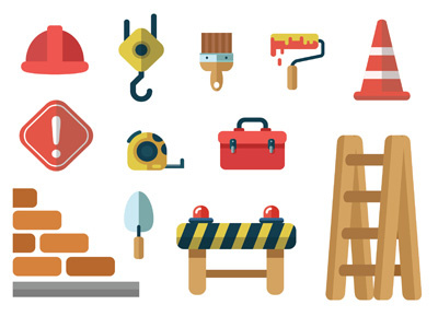 Construction Vector Set construction icon pack setyanto vector