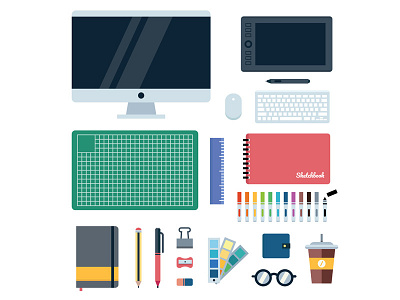 designerd design designer flat freelance illustration project vector