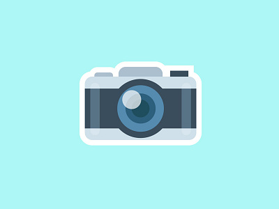 Camera camera design flat freelance icon illustration logo project