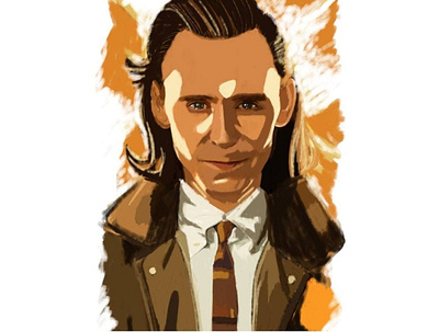 Fan art portrait of Loki, Marvel digitalillustration digitalportrait illustration marvel