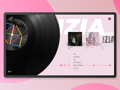 Daily UI #009 - Music player challenge daily ui dailyui dailyui009 dailyuichallenge design designer desktop izia music musicplayer player ui ui design uidesign ux ux design uxdesign