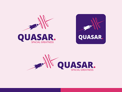 Quasar Fake Logo app branding dailylogochallenge design flat icon logo vector
