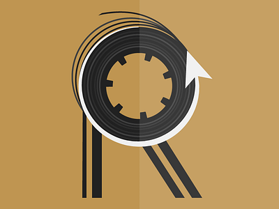 Logo Design "Reloaded" app branding design flat icon typography vector