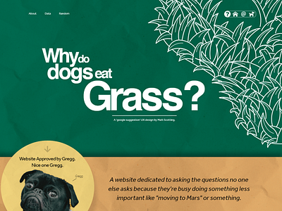 Why do dogs eat grass?