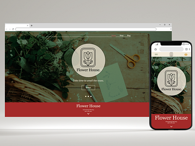 Flower House design ui ui design ux web design