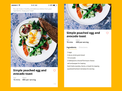 Recipe Suggestion ai app concept app design design food app simple design ui ux