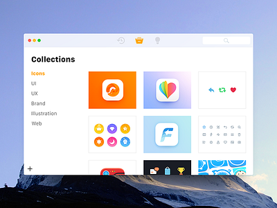 Collections clean collections idea interface mac macos pick sierra software