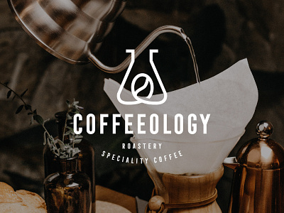 Branding for Coffeeology brand identity branding cafe coffee coffee bean emblem icon lab logo logo designer logos monogram roastery