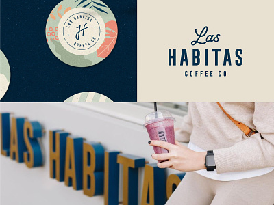 Branding for Las Habitas Coffee Co. brand identity branding cafe coffee coffee shop drink logo logo design logotype lounge monogram roaster