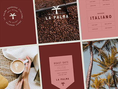 Branding for La Palma Coffee branding cafe coffee drink emblem label logo logo design logotype monogram packaging tea tropical