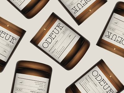 Branding & Packaging design for Odeur Candles 🕯