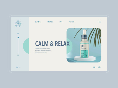 Website Design for Thompson 💧 branding ecommerce homepage landing page minimal minimalisic shopify ui design ux web website website design