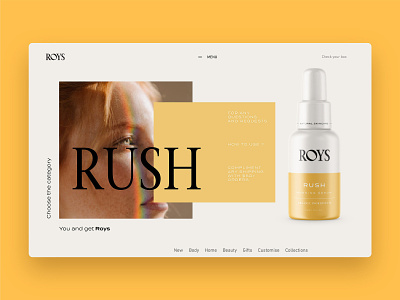 Website Design for Roys Skincare 🌱 branding cosmetics logo minimal packaging packaging design skincare ui web design wellness