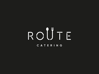 Route Catering branding designer logo logo designer logofolio logos logotype mark monogram stamp