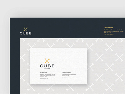 Cube Investments agency branding emblem freelance logo monajans mustafa akülker type