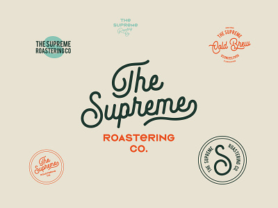 Branding for The Supreme Roastering Co. brand identity branding coffee coffee shop logo logotype roastery stamp