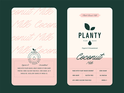 Milk Packaging for Planty branding dairy label logo milk milk packaging non dairy packaging planty