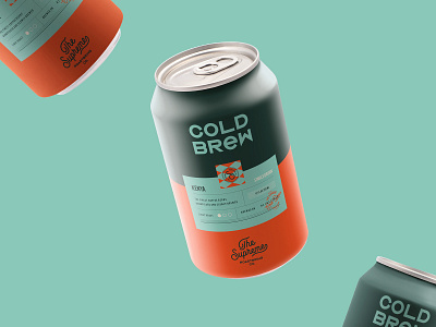 Cold Brew Packaging Design for The Supreme branding cafe can coffee cold brew label logo packaging roastery