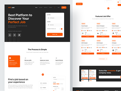 Joki - Job Finder Landing Page
