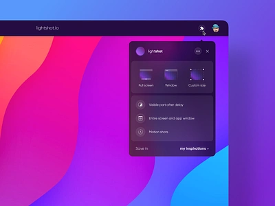 browser extension for creating screenshots anoshko browser chrome clean design desktop extension gradient product screenshots ui ux web