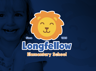 Longfellow Elementary School branding elementary elementary school lion logo school