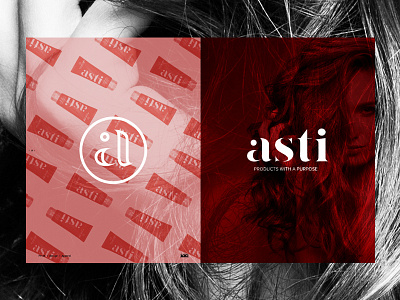 ASTI Branding badge beauty branding hair health logo type typography vector