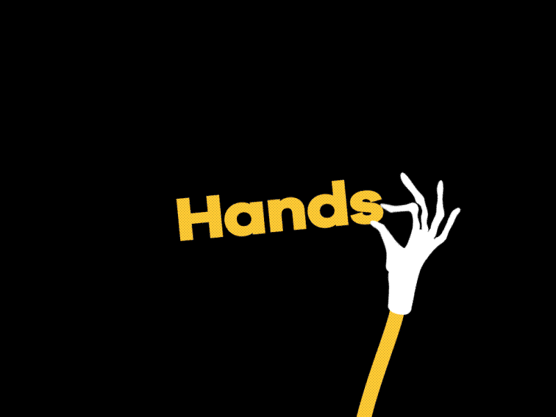 Hands 01 after effect animation loop motiongraph black hands sneaky hands white yellow